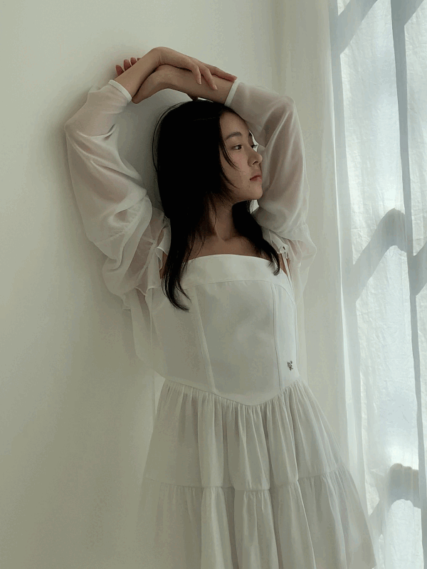 Ruby dress (White) - Not your rose